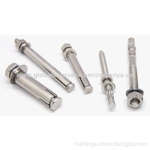 Stainless Steel Wedge Anchor Bolts, OEM Orders Welcomed